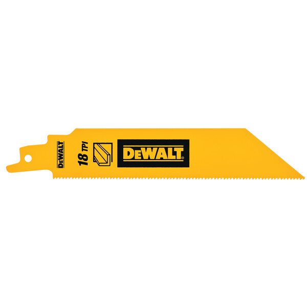 DeWalt 150mm. Recip Metal S123xf 5 Progressor Blade For Different Material Thicknesses. Thin To Thick Sheet Metal 1-8mm