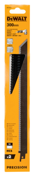 DeWalt Recip Blade 300mm Insulation Cutting 2Pk