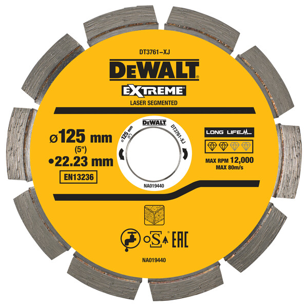 DeWalt 125mm Hard Concrete/Granite Laser Welded