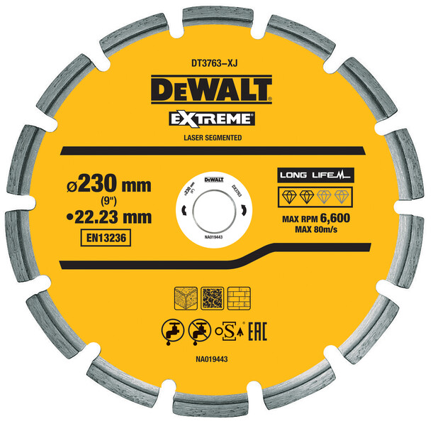 DeWalt 230mm Hard Concrete/Granite Laser Welded