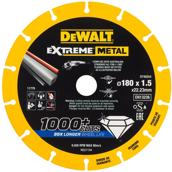 DeWalt Extreme Metal 180x22.23x1.5mm