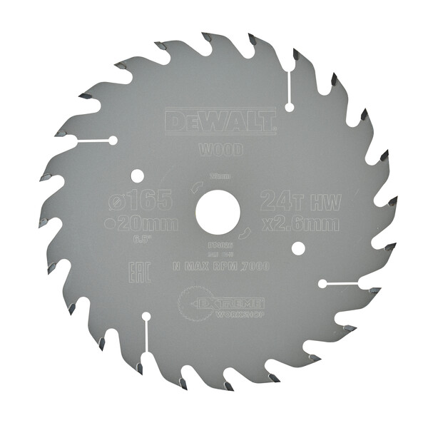 DeWalt 165 24 20 Extreme Blade Atb