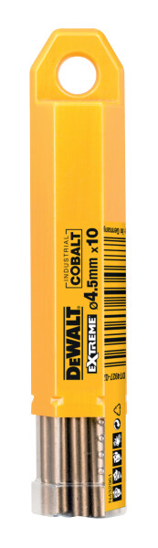 DeWalt Hss E Cobalt 4.5mm Bulkx10