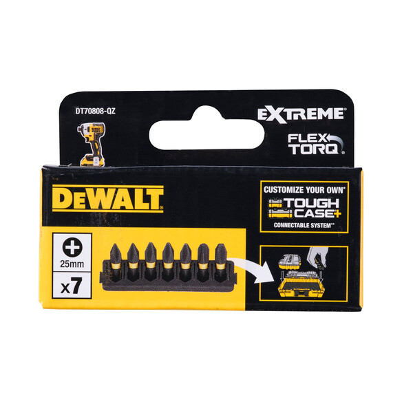 DeWalt 7pc 25mm Phillips Mix Bar Flextorq