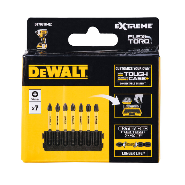 DeWalt 7pc 57mm Phillips Mix Bar Flextorq