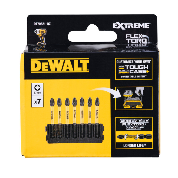 DeWalt 7pc 57mm Pz2 Bar Flextorq