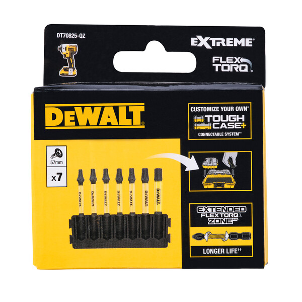 DeWalt 7pc 57mm Torx Mix Bar Flextorq