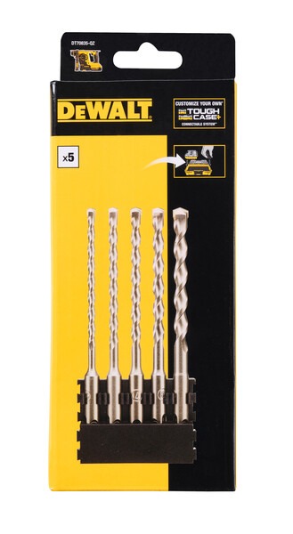 DeWalt 5pc Bit Bar + SDS Plus 5.5x160mm (x1) 6x160mm (x1) 7x160mm (x1) 8x160mm (x1) 10x160mm (x1)