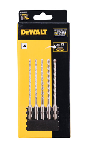 DeWalt 5pc Bit Bar + SDS Plus 5/5.5/6/6.5/7x160mm