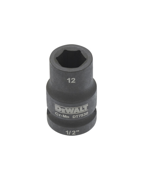 DeWalt 12mm 1/2" Impact Socket (Shallow)