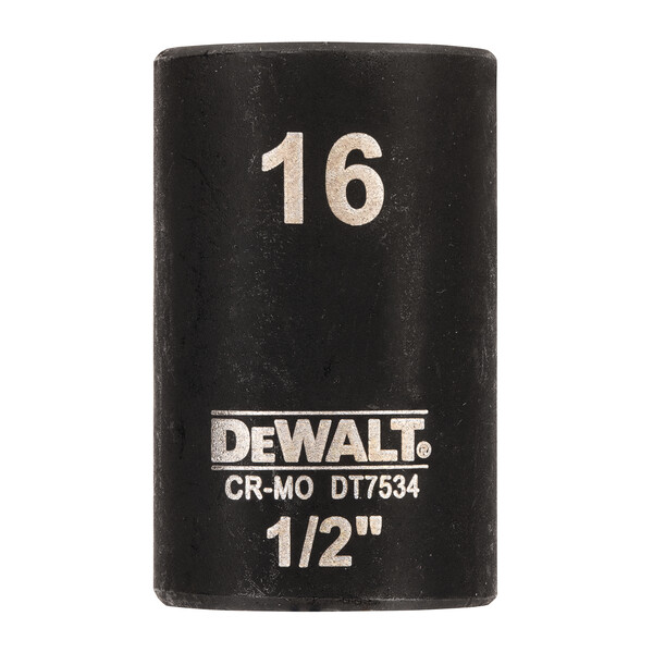 DeWalt 16mm 1/2" Impact Socket (Shallow)