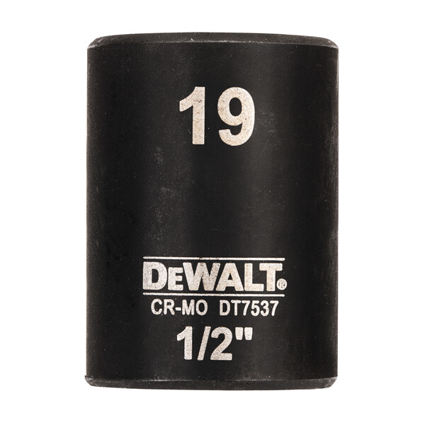 DeWalt 19mm 1/2" Impact Socket (Shallow)