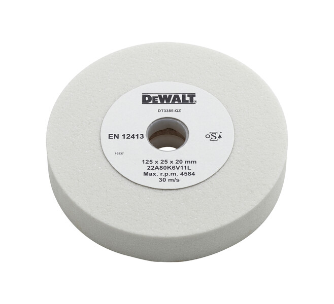 DeWalt 125x25x20mm Med White Alox Grind Wheel