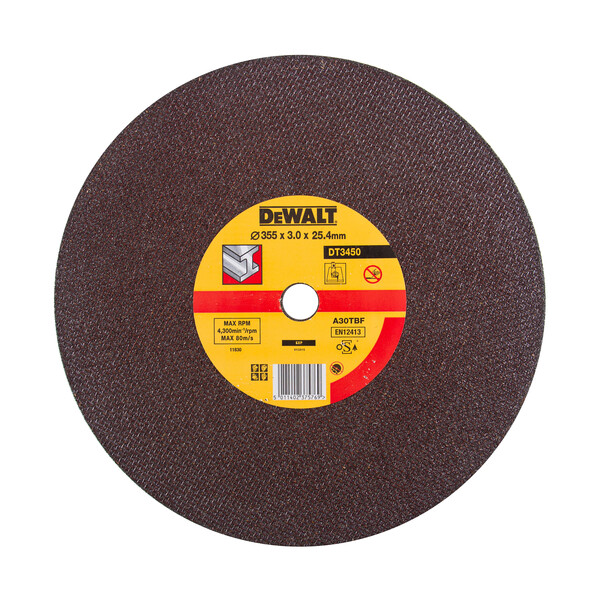 DeWalt Metal Cuting Disc: 355mmx3.0mmx25.4mm