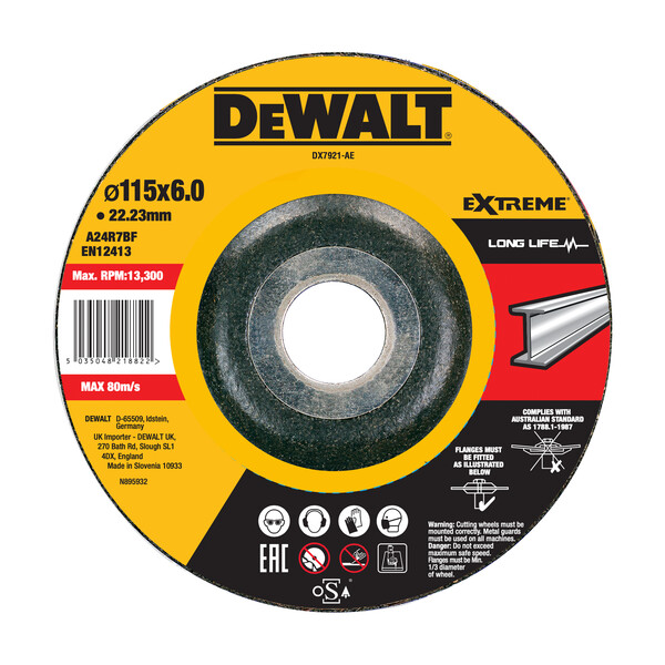 DeWalt 115x6mm Extreme Grinding Metal