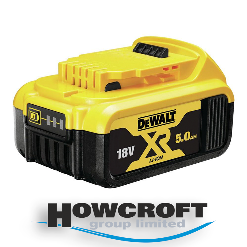 DeWalt DCB184 18v 5.0Ah Lithium Li-Ion XR Slide Battery LED Charge Indicator