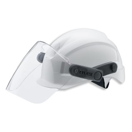 uvex pheos visor (mechanical attachment) Polycarbonate, clear lens with UV400 protection and supravision excellence coating. Can be combined with uvex pheos helmets (adapter required for pheos alpine). Compatible with uvex pheos earmuffs. 9906002