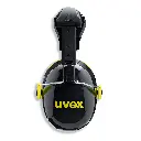 uvex K2H helmet earmuffs for medium noise areas. Helmet attachment earmuff with suspension system and soft foam cushions. SNR 30dB