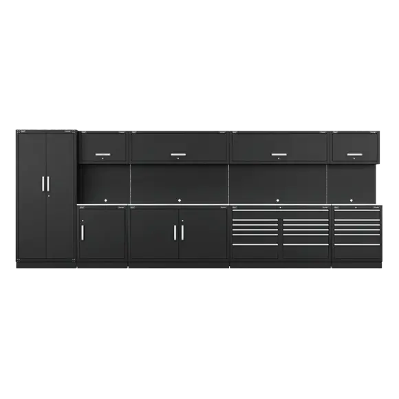 Sealey APMSSTEEL Custom Workshop Storage System with Stainless Worktop 5.58m