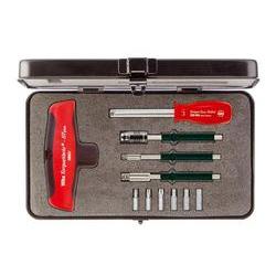 wiha Torque screwdriver with T-handle set TorqueVario®-S T 5–14 Nm mixed, 12 pcs variably adjustable torque limit incl box