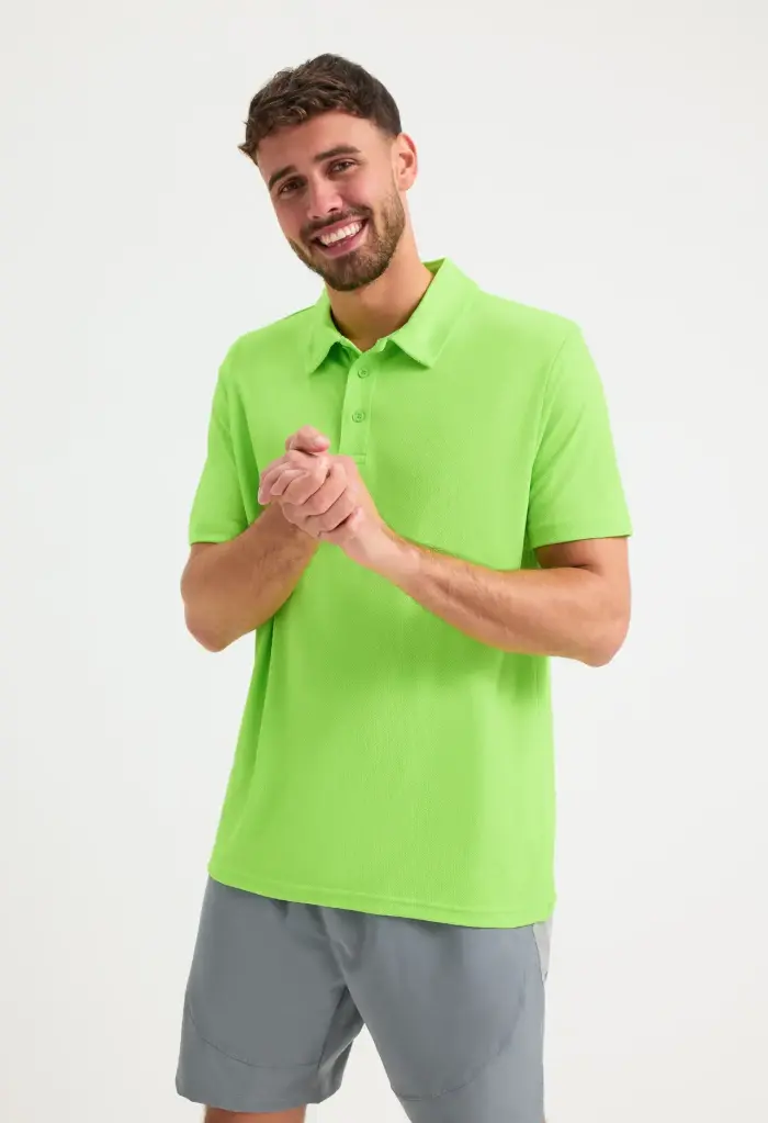 UNEEK UC125 Mens Ultra Cool Polo Shirt XS - 3XL Black / Electric Green / Navy / Red / Royal / Sapphire Blue / White