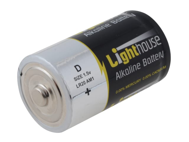 D LR20 Alkaline Batteries 14800 mAh (Pack 2)