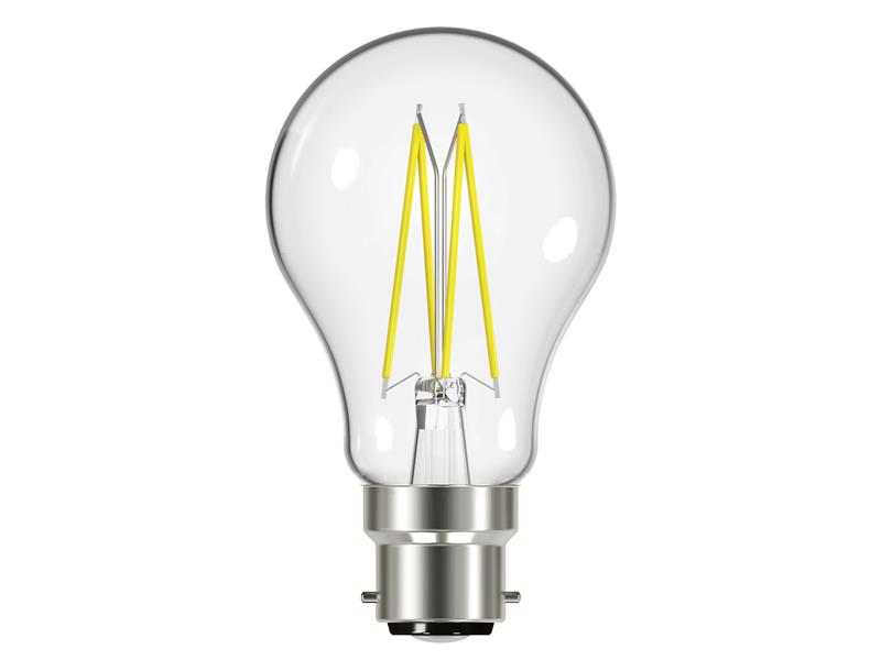 LED BC (B22) GLS Filament Non-Dimmable Bulb, Warm White 470 lm 4W