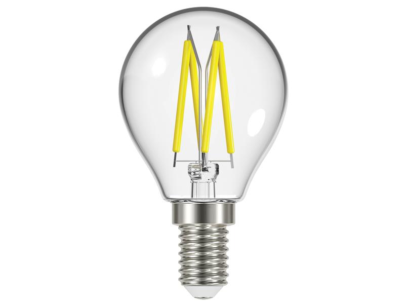 LED SES (E14) Golf Filament Non-Dimmable Bulb, Warm White 470 lm 4W