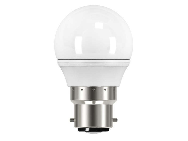 LED BC (B22) Opal Golf Non-Dimmable Bulb, Warm White 470 lm 5.2W