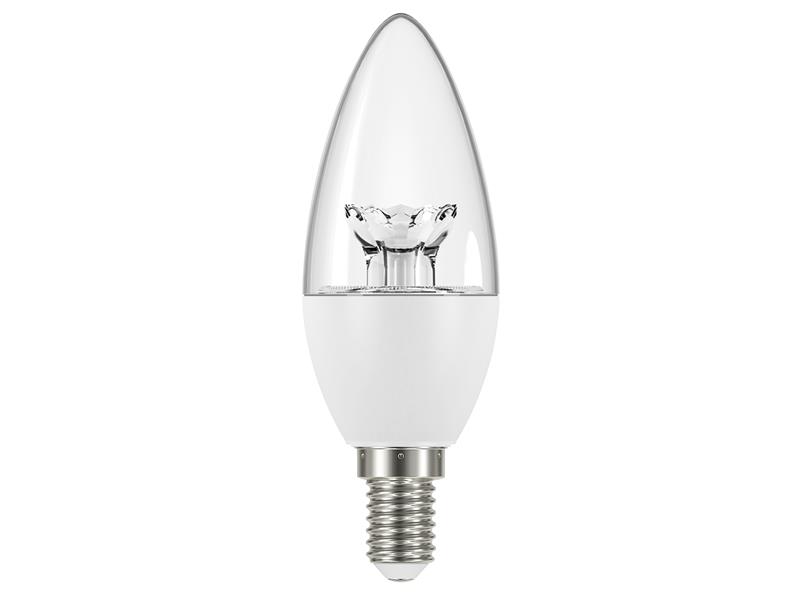 LED SES (E14) Clear Candle Dimmable Bulb, Warm White 470 lm 5.9W