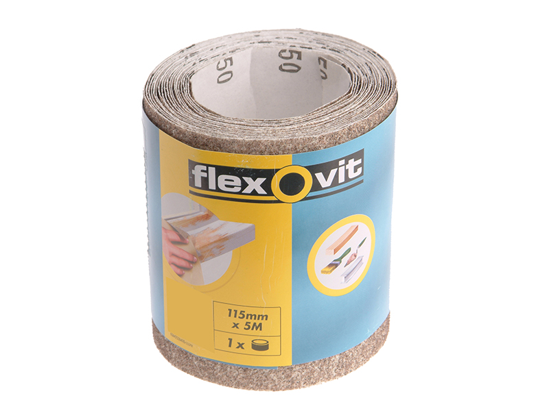 General Purpose Sanding Roll 115mm x 5m Extra Coarse 50G