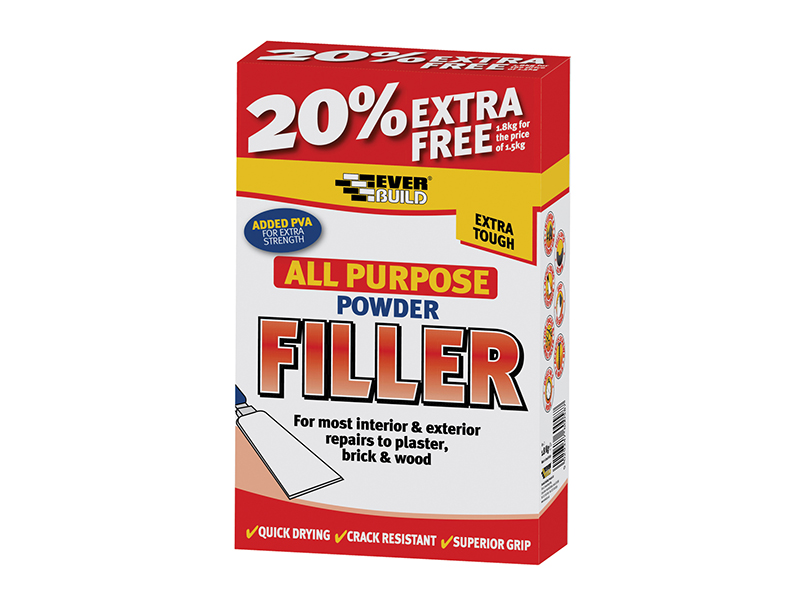 All Purpose Powder Filler 1.5kg + 20% Free