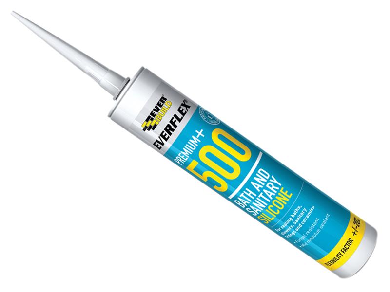 500 Bath & Sanitary Silicone Sealant Translucent 290ml