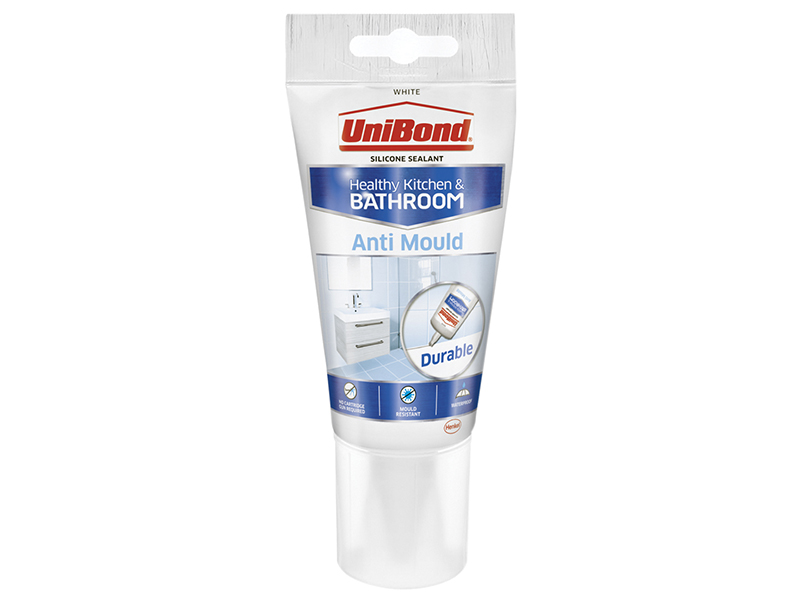 Anti-Mould Kitchen & Bathroom Sealant Tube White 147g