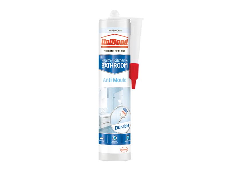 Anti-Mould Kitchen & Bathroom Sealant Cartridge Translucent 274g