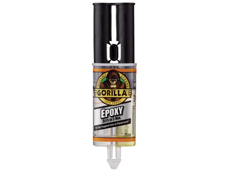 Gorilla 5 Min 2-Part Epoxy Syringe 25ml