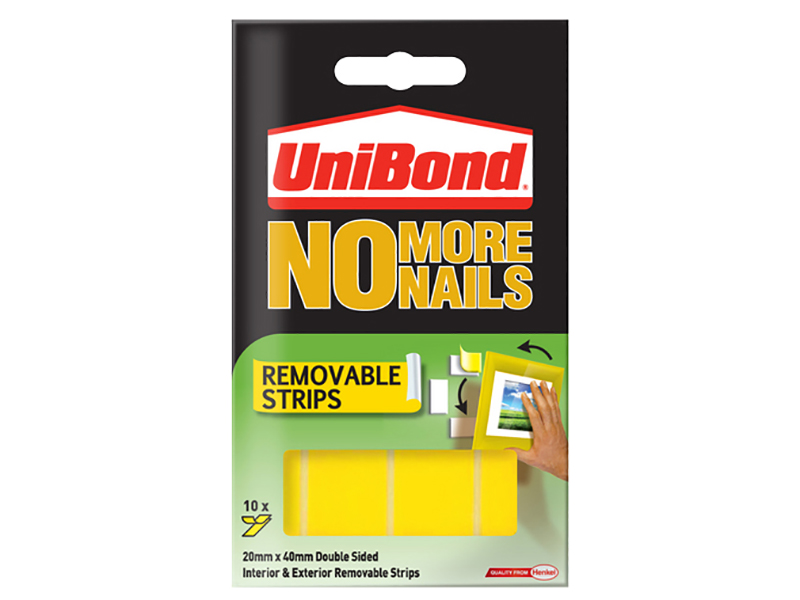 No More Nails Removable Pads 19mm x 40mm (Pack of 10)