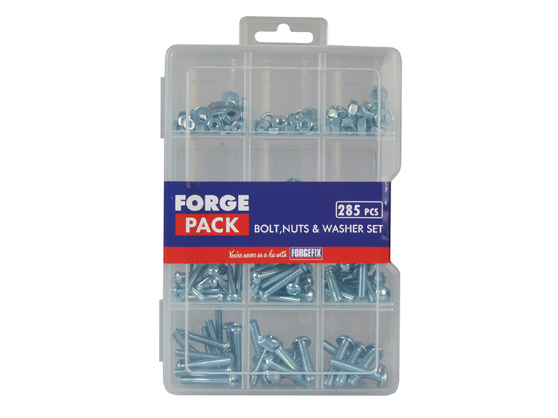 Hexagon Bolt Nut & Washer Kit ForgePack 285 Piece