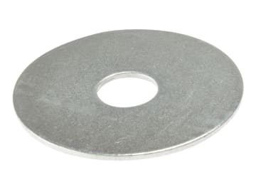 Flat Mudguard Washers ZP M6 x 50mm Bag 10