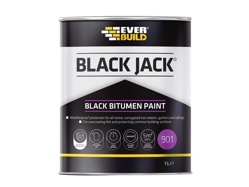 Black Jack® 901 Black Bitumen Paint 1 litre