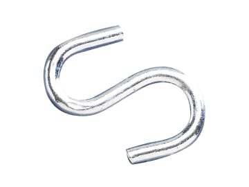 S-Hooks 3mm Zinc Plated (Pack 20)