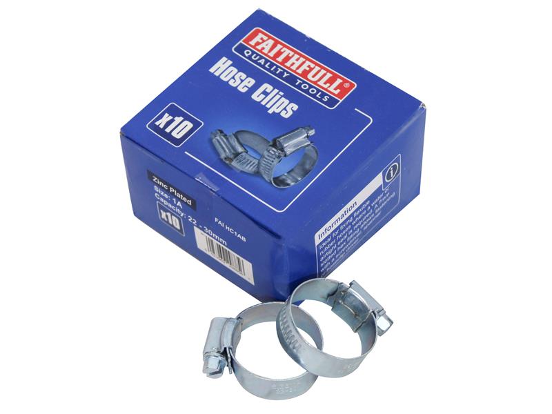 1A Hose Clip - Zinc MSZP 22 - 30mm