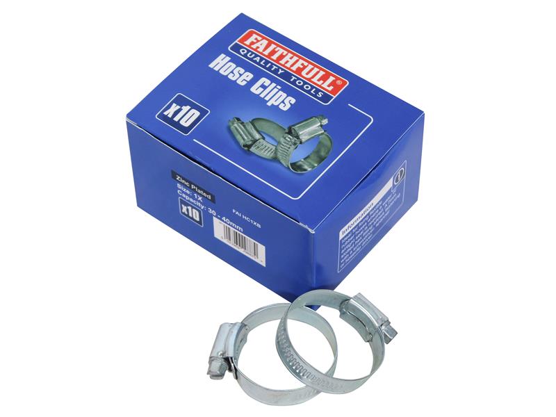 1X Hose Clip - Zinc MSZP 30 - 40mm