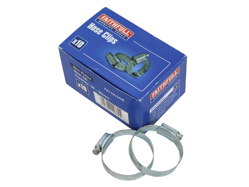 2A Hose Clip - Zinc MSZP 35 - 50mm