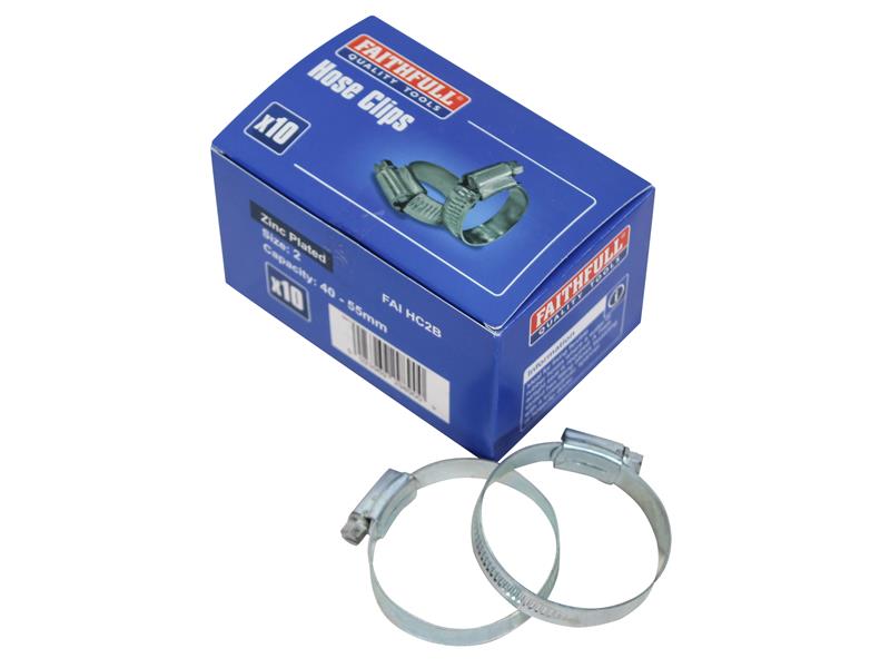 2 Hose Clip - Zinc MSZP 40 - 55mm