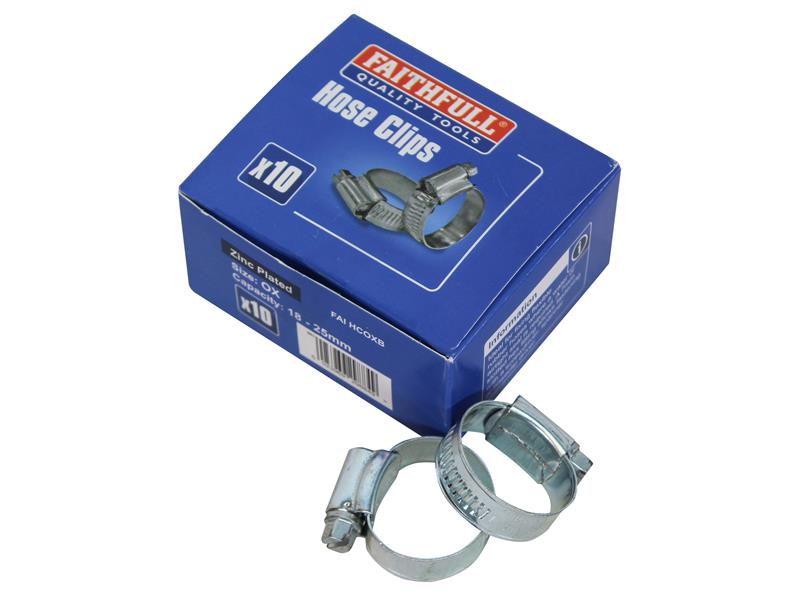 OX Hose Clip - Zinc MSZP 18 - 25mm