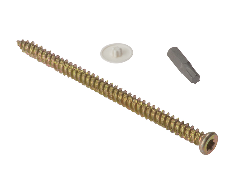 Concrete Frame Screw TORX® Compatible High-Low Thread ZYP 7.5 x 122mm Box 100