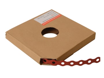 Red Plastic Coated Pre-Galvanised Band 17mm x 0.8 x 10m Box 1