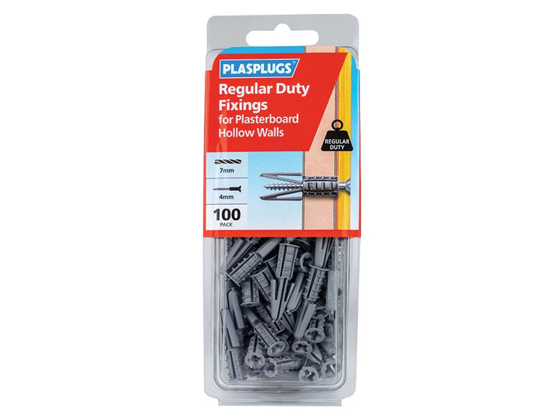 Regular-Duty Fixings Pack of 100