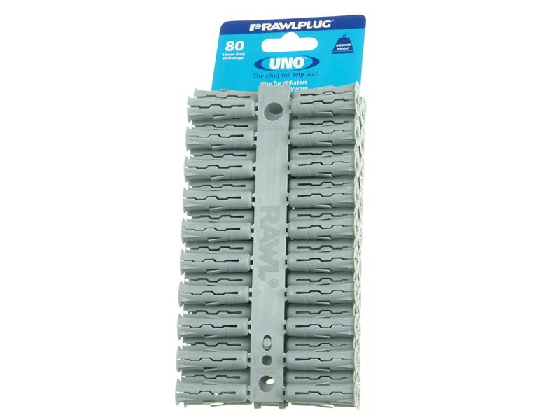 Grey UNO® Plugs 10 x 36mm (Card 80)